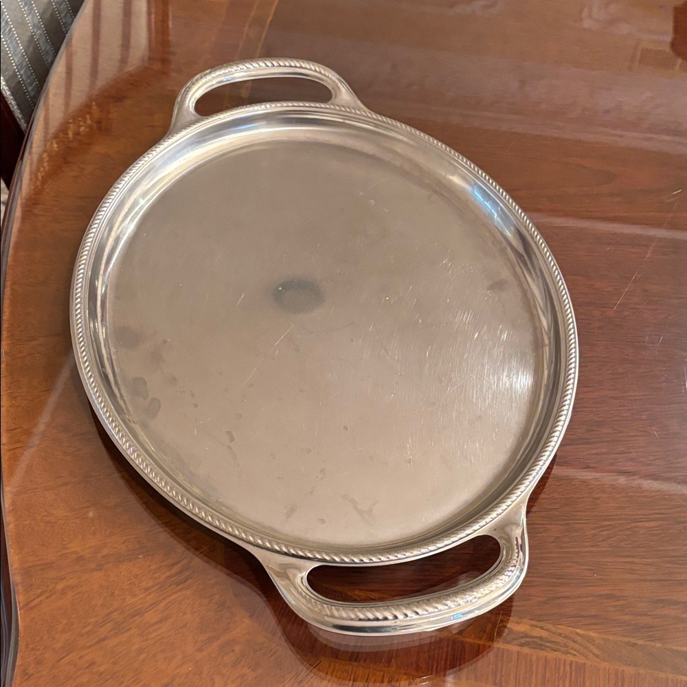 Elegant stainless steel Serving Tray